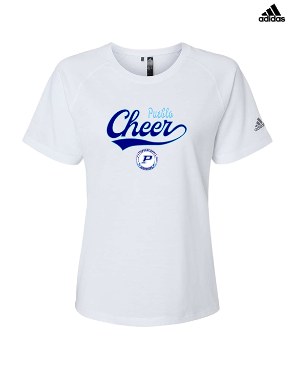 Pueblo HS Cheer Banner - Womens Adidas Performance Shirt