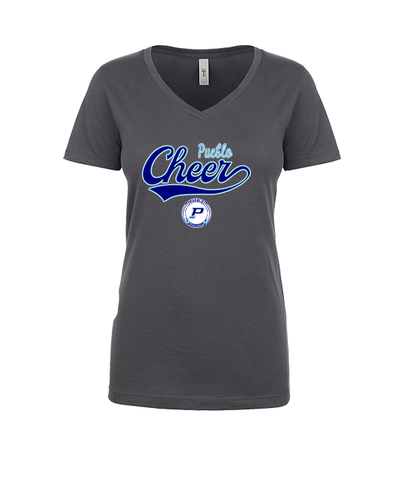 Pueblo HS Cheer Banner - Womens Vneck