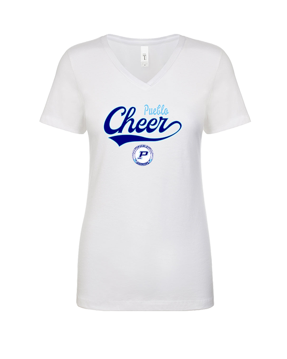 Pueblo HS Cheer Banner - Womens Vneck