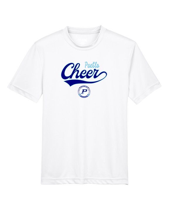 Pueblo HS Cheer Banner - Youth Performance Shirt