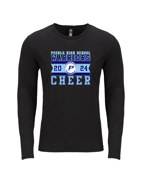 Pueblo HS Cheer Stamp - Tri-Blend Long Sleeve