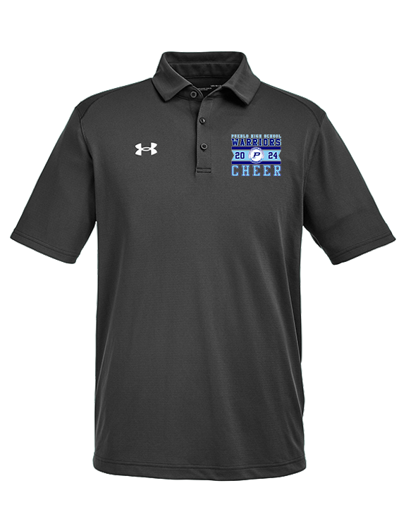 Pueblo HS Cheer Stamp - Under Armour Mens Tech Polo