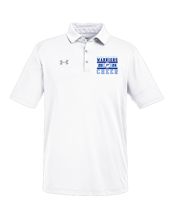 Pueblo HS Cheer Stamp - Under Armour Mens Tech Polo