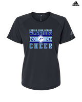 Pueblo HS Cheer Stamp - Womens Adidas Performance Shirt