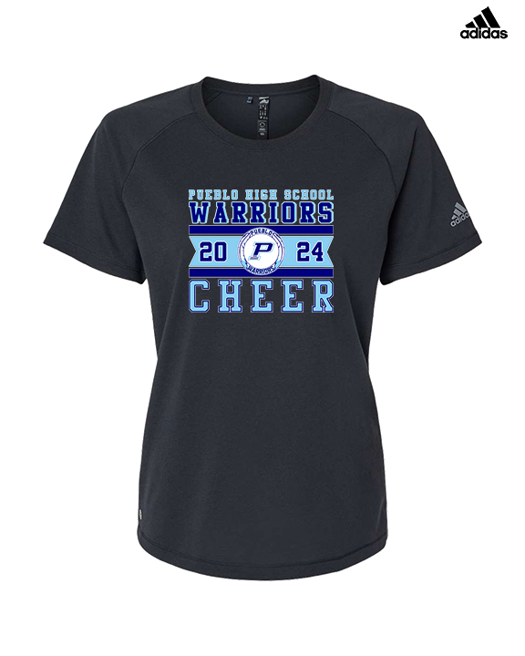 Pueblo HS Cheer Stamp - Womens Adidas Performance Shirt