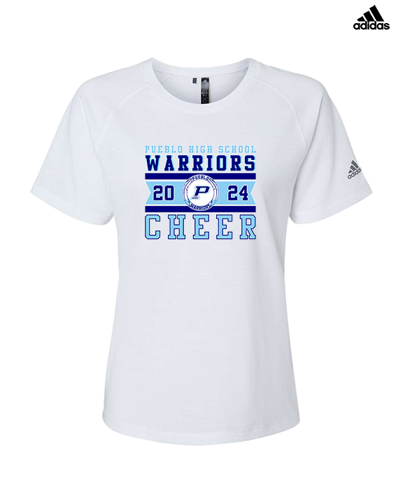 Pueblo HS Cheer Stamp - Womens Adidas Performance Shirt