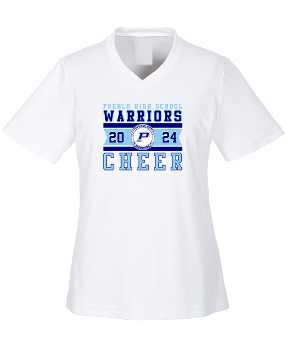 Pueblo HS Cheer Stamp - Womens Performance Shirt