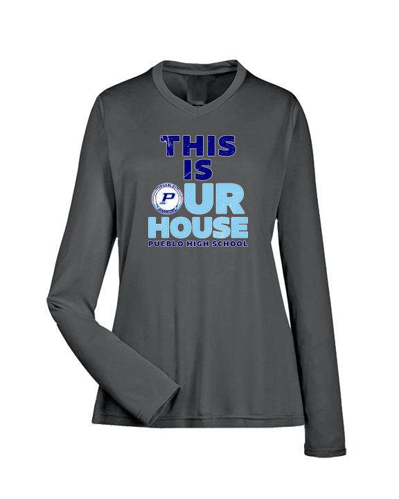 Pueblo HS Cheer TIOH v2 - Womens Performance Longsleeve