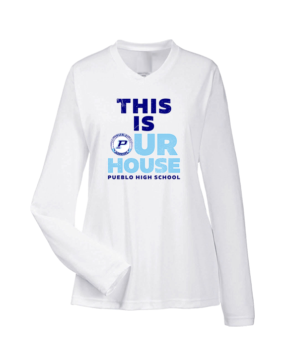 Pueblo HS Cheer TIOH v2 - Womens Performance Longsleeve