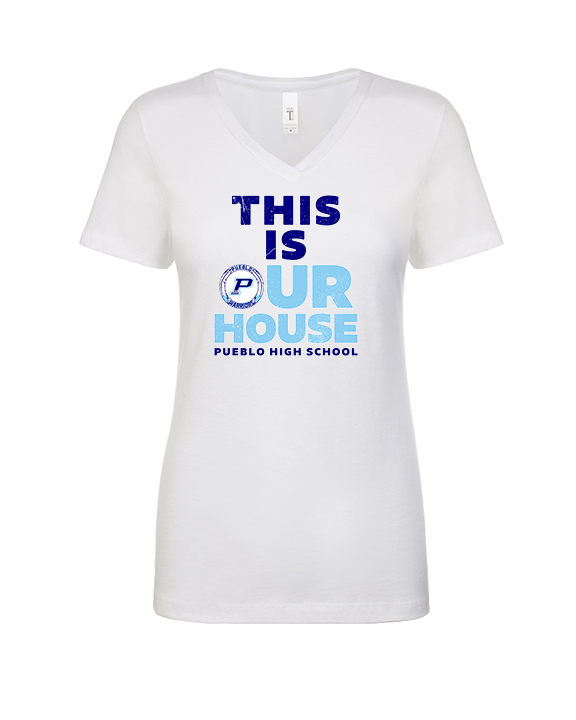 Pueblo HS Cheer TIOH v2 - Womens Vneck
