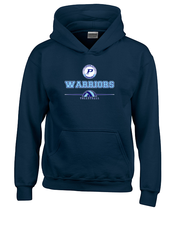 Pueblo HS Girls Volleyball Half Vball - Unisex Hoodie
