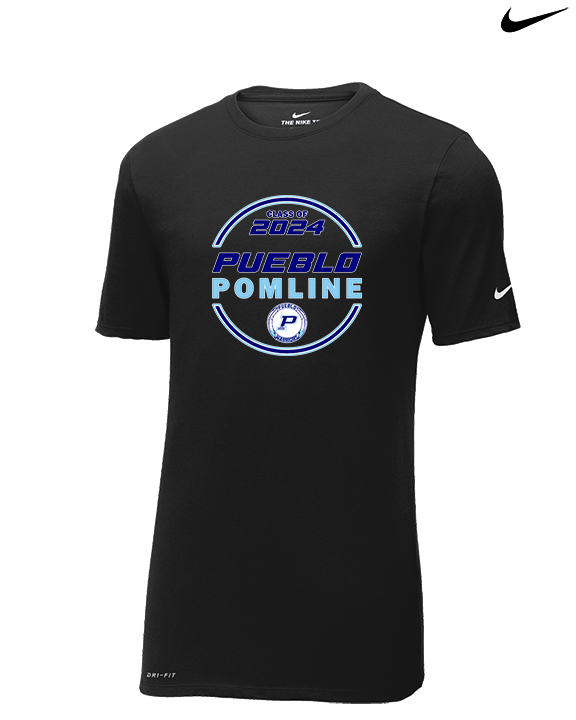 Pueblo HS Pom Class Of - Mens Nike Cotton Poly Tee