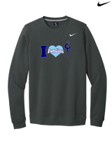 Pueblo HS Pom I Heart Pom - Mens Nike Crewneck