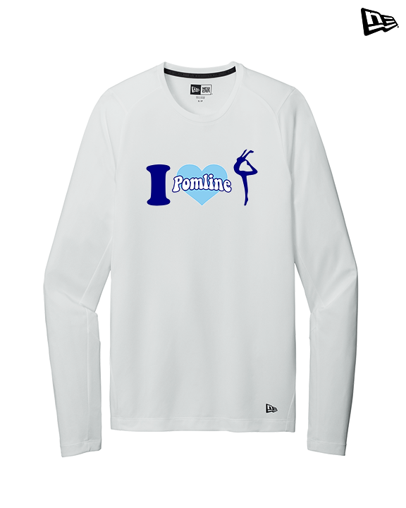 Pueblo HS Pom I Heart Pom - New Era Performance Long Sleeve