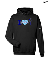 Pueblo HS Pom I Heart Pom - Nike Club Fleece Hoodie
