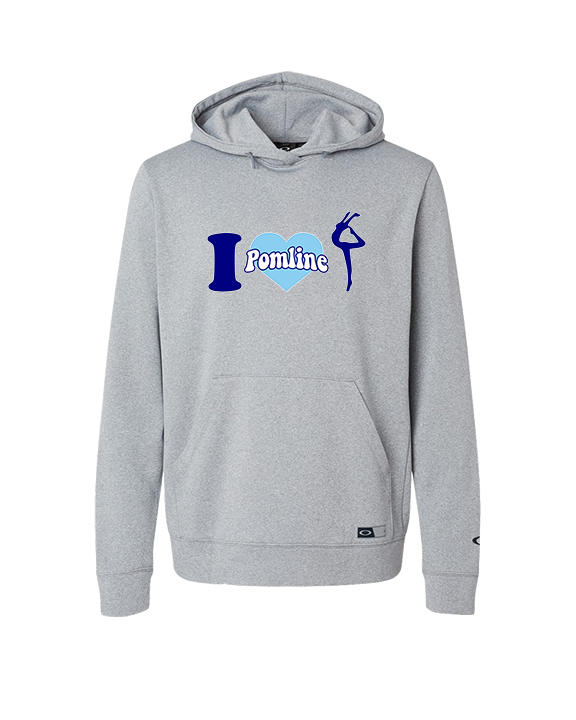 Pueblo HS Pom I Heart Pom - Oakley Performance Hoodie