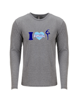 Pueblo HS Pom I Heart Pom - Tri-Blend Long Sleeve