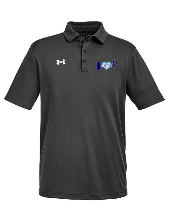 Pueblo HS Pom I Heart Pom - Under Armour Mens Tech Polo