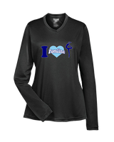 Pueblo HS Pom I Heart Pom - Womens Performance Longsleeve