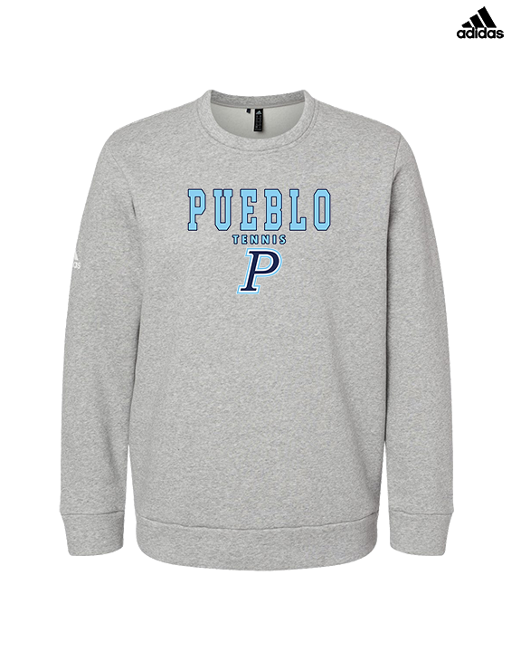 Pueblo HS Tennis Block - Mens Adidas Crewneck
