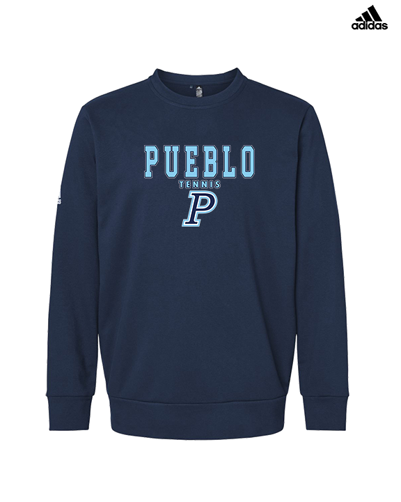 Pueblo HS Tennis Block - Mens Adidas Crewneck