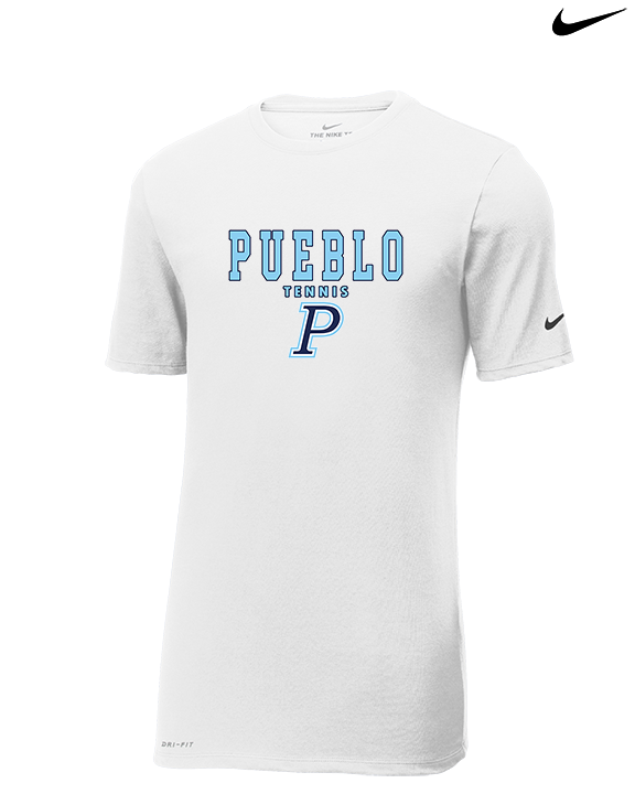 Pueblo HS Tennis Block - Mens Nike Cotton Poly Tee