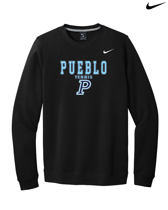 Pueblo HS Tennis Block - Mens Nike Crewneck