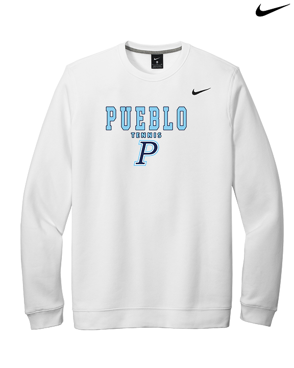 Pueblo HS Tennis Block - Mens Nike Crewneck