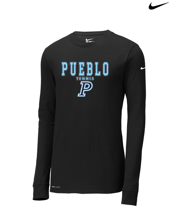 Pueblo HS Tennis Block - Mens Nike Longsleeve