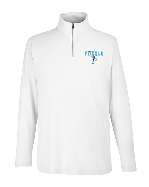 Pueblo HS Tennis Block - Mens Quarter Zip