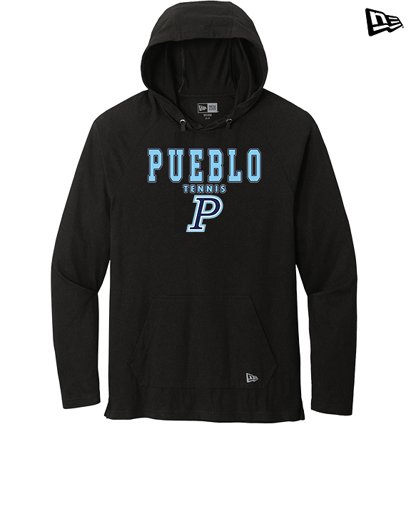 Pueblo HS Tennis Block - New Era Tri-Blend Hoodie