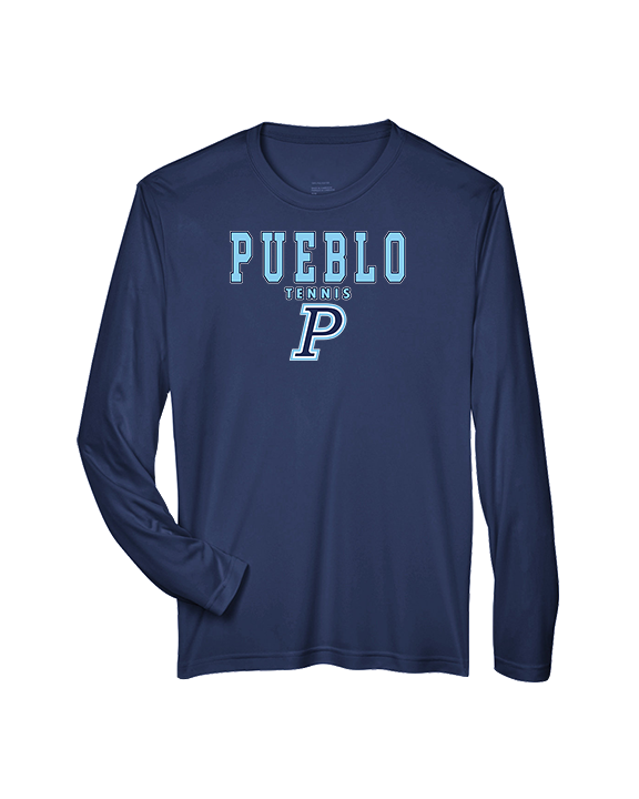 Pueblo HS Tennis Block - Performance Longsleeve