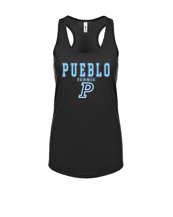 Pueblo HS Tennis Block - Womens Tank Top