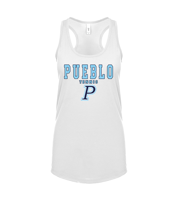 Pueblo HS Tennis Block - Womens Tank Top
