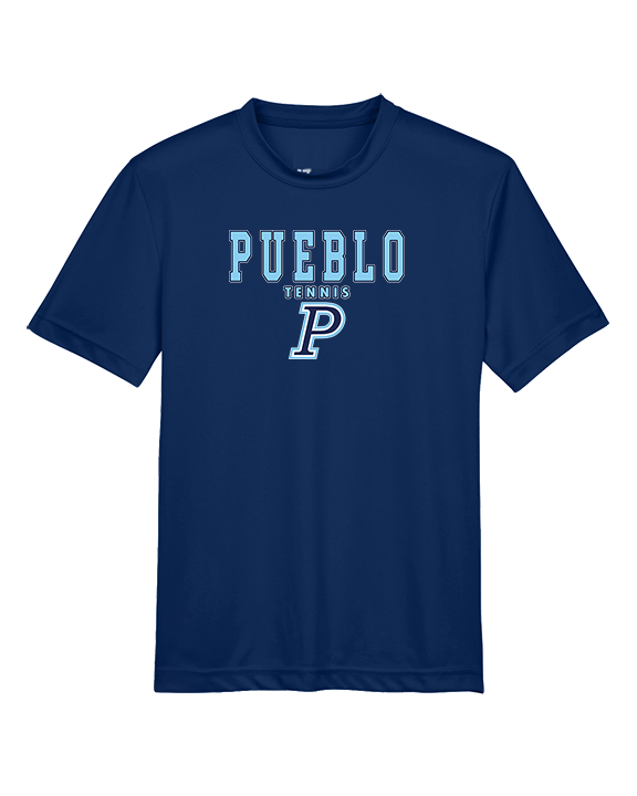 Pueblo HS Tennis Block - Youth Performance Shirt