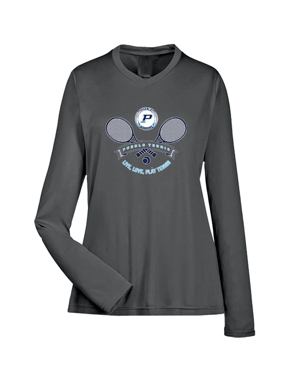 Pueblo HS Tennis Play Tennis - Womens Performance Longsleeve