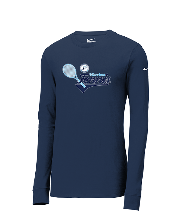 Pueblo HS Tennis Swirl - Mens Nike Longsleeve
