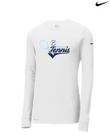 Pueblo HS Tennis Swirl - Mens Nike Longsleeve