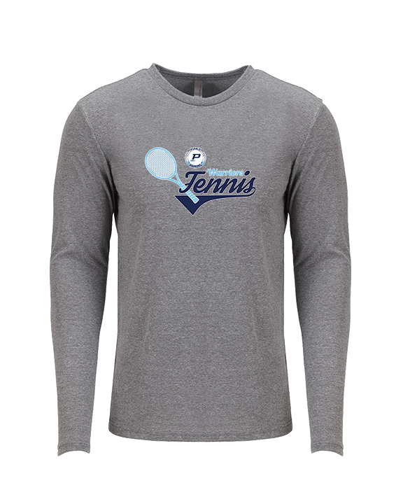 Pueblo HS Tennis Swirl - Tri-Blend Long Sleeve