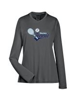 Pueblo HS Tennis Swirl - Womens Performance Longsleeve