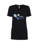 Pueblo HS Tennis Swirl - Womens Vneck