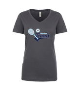 Pueblo HS Tennis Swirl - Womens Vneck