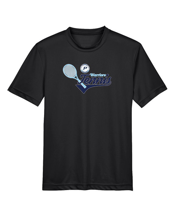 Pueblo HS Tennis Swirl - Youth Performance Shirt