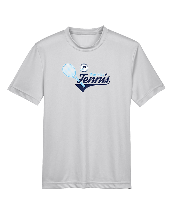 Pueblo HS Tennis Swirl - Youth Performance Shirt