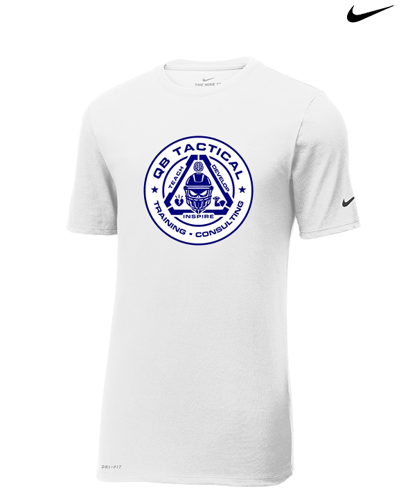 QB Tactical Training & Consulting Football C2 - Mens Nike Cotton Poly Tee