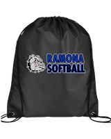 Ramona HS Softball Basic - Drawstring Bag