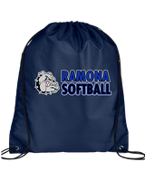 Ramona HS Softball Basic - Drawstring Bag