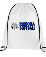Ramona HS Softball Basic - Drawstring Bag