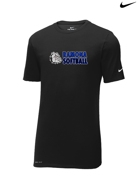 Ramona HS Softball Basic - Mens Nike Cotton Poly Tee