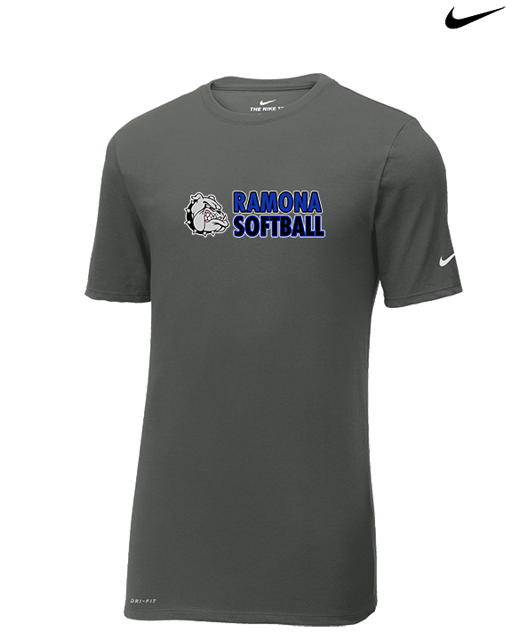 Ramona HS Softball Basic - Mens Nike Cotton Poly Tee